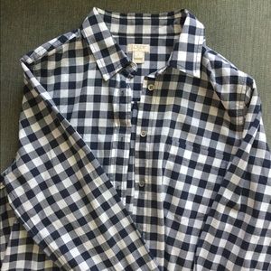 Jcrew factory gingham button down shirt